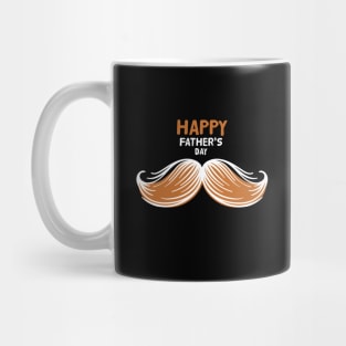 Mustache Ideology Handlebar Mustache Happy Fathers Day Mug